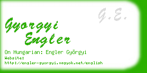 gyorgyi engler business card
